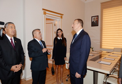 Ильхам Алиев принял участие в открытии нового административного здания Исполнительной власти Губинского района - ФОТО