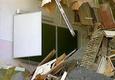 В Баку обрушилась недавно отремонтированная школа
