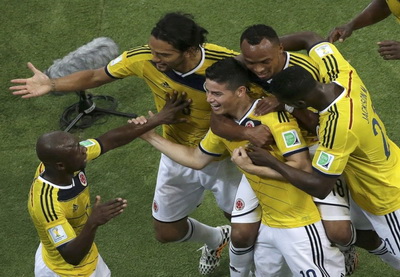 ЧМ-2014: Колумбия обыграла Уругвай и сыграет с Бразилией - ФОТО - ВИДЕО