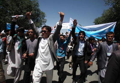 В Кабуле прошла массовая акция против движения Талибан