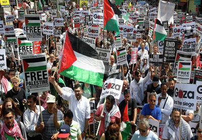 В Лондоне прошел марш против действий Израиля в Газе