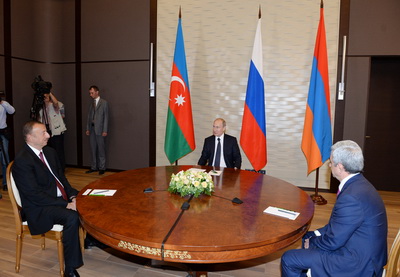 В Сочи состоялась совместная встреча президентов Азербайджана, России и Армении - ФОТО - ОБНОВЛЕНО