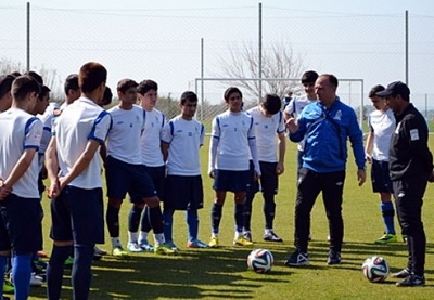Юношеская сборная Азербайджана по футболу одержала разгромную победу