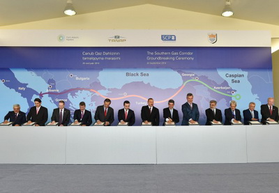 В Азербайджане состоялась церемония закладки фундамента Южного газового коридора - ФОТО