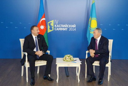 Президент Азербайджана встретился с президентом Казахстана - ФОТО