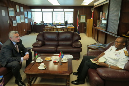 Посол Азербайджана в ЮАР встретился с главой Военно-морских сил этого государства – ФОТО