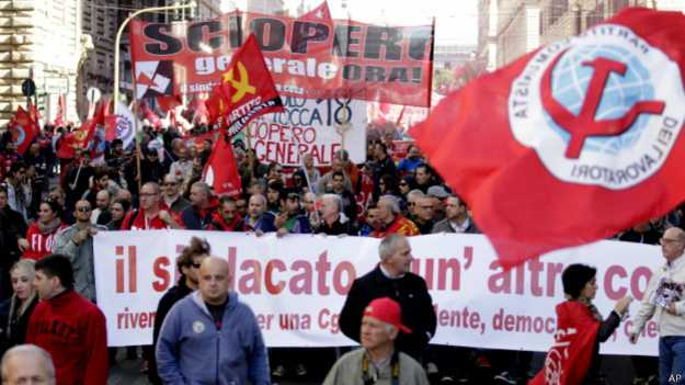 В Риме протестуют против реформы законов о труде
