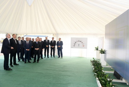 Президент Ильхам Алиев заложил фундамент Шамкирского агропарка - ФОТО