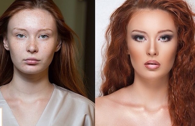 Азербайджанские модели до и после макияжа – ФОТО