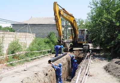 «Азерсу» завершает реконструкцию систем водоснабжения и канализации в городе Бейлаган - ФОТО