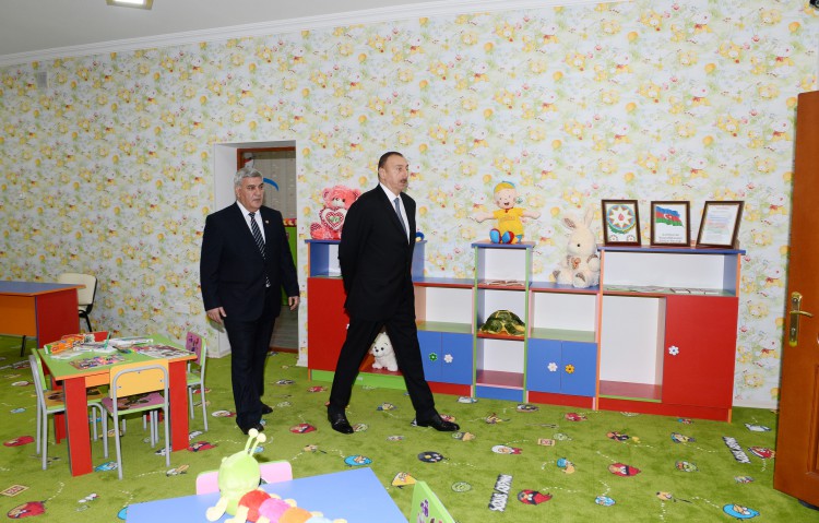 Состоялось открытие детского сада, построенного в Сабирабаде по инициативе Фонда Гейдара Алиева - ФОТО