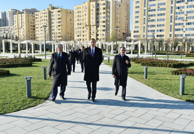 Ильхам Алиев принял участие в открытии парка «Ясамал» - ФОТО