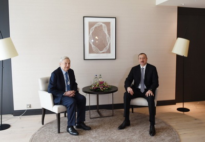 Президент Ильхам Алиев встретился с учредителем «Фонда Сороса» Джорджем Соросом - ФОТО
