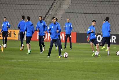 Заключительная тренировка сборной Азербайджана по футболу перед матчем с Мальтой – ФОТО