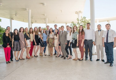 Вице-президент Фонда Гейдара Алиева Лейла Алиева встретилась с российскими студентами - ФОТО