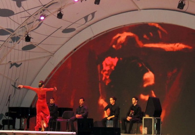 В Габале состоялся грандиозный концерт испанского ансамбля «Барселона и Фламенко» - ФОТО