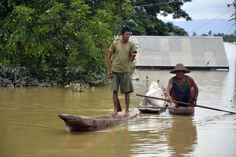 Число погибших в результате наводнений в Мьянме достигло 27