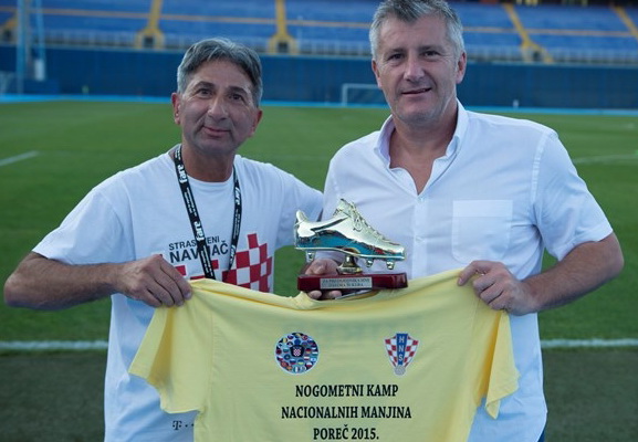 Давор Шукер посетил первую тренировку Хорватии перед матчем против Азербайджана - ФОТО