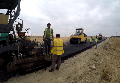 В Азербайджане продолжается строительство новой дороги – ФОТО – ВИДЕО