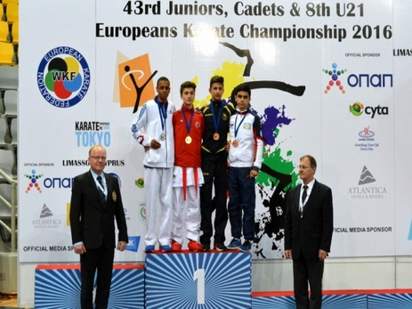 Азербайджанский каратист стал призером чемпионата Европы