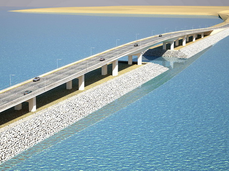 Названо точное время открытия в Баку моста через море – ФОТО – ВИДЕО