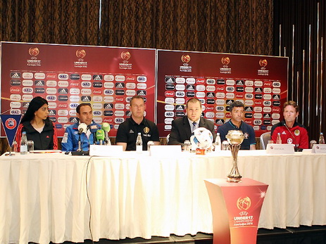 Пресс-конференция с участием главных тренеров сборной Азербайджана и ее соперников по Евро-2016. Как это было – ФОТО