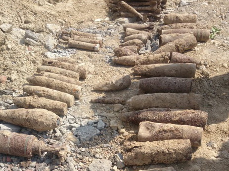 В Баку обнаружено огромное количество неразорвавшихся боеприпасов - ФОТО