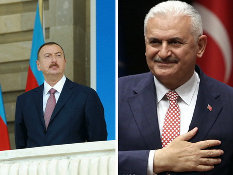 Ильхам Алиев поздравил Бинали Йылдырыма с избранием председателем правящей партии и назначением на пост премьера Турции