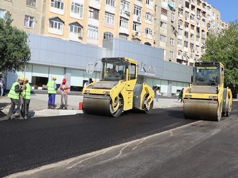 Начат ремонт одного из оживленных проспектов Баку – ФОТО – ВИДЕО