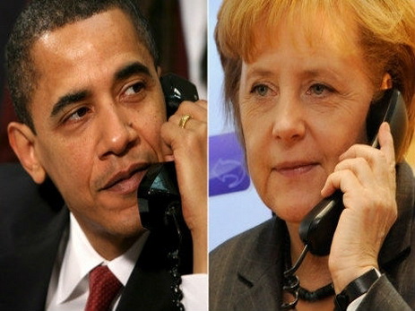Обама провел телефонный разговор с Меркель