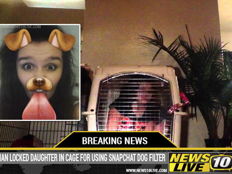 Отец посадил дочь в клетку из-за ее любви к фотографиям в образе собаки - ФОТО