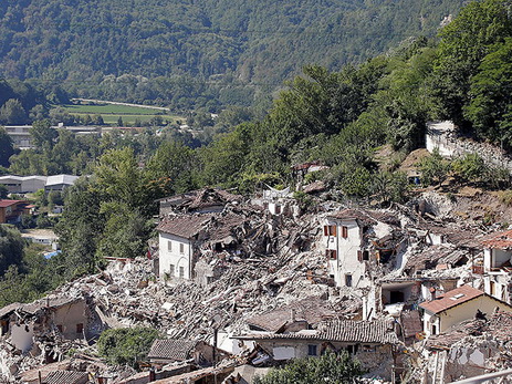 Последствия землетрясения в Италии - ФОТОРЕПОРТАЖ