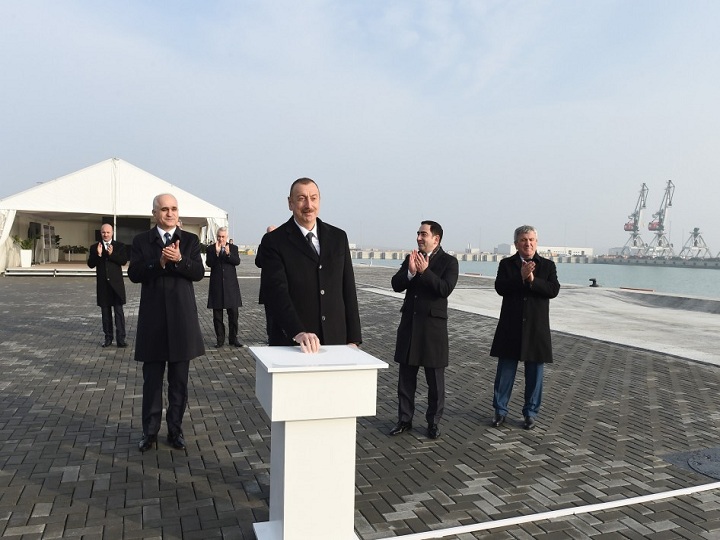 İlham Əliyev RO-RO terminalının açılışında iştirak edib – FOTO – YENİLƏNİB