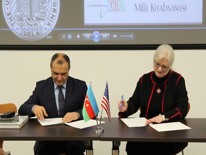 Azərbaycan Milli Kitabxanası ilə UCLA arasında Anlaşma Memorandumu imzalanıb