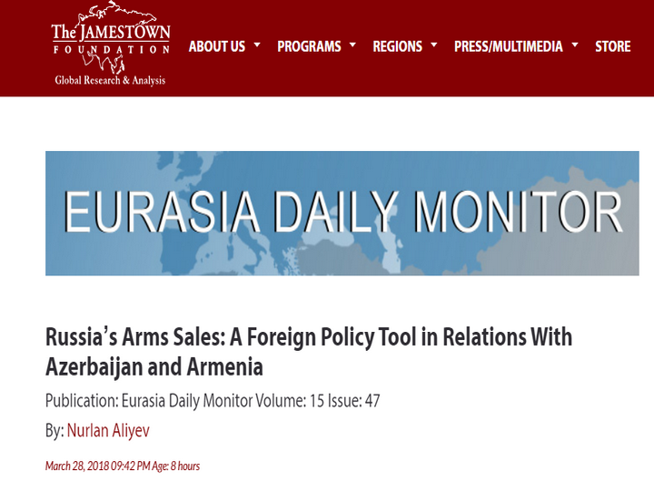  Russia’s Arms Sales: A Foreign Policy Tool in Relations With Azerbaijan and Armenia