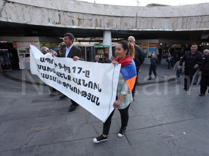 В Армении проходит акция против Сержа Саргсяна – ФОТО