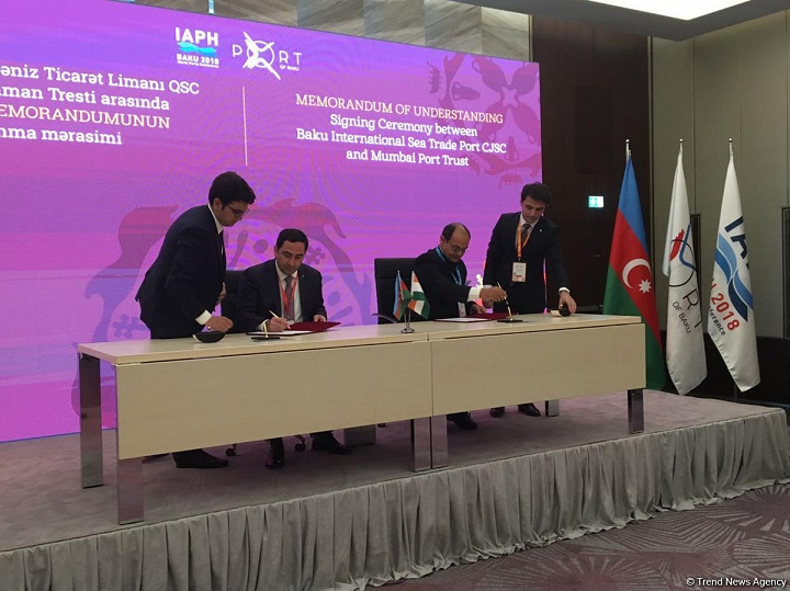Bakı Limanı xarici tərəfdaşlarla 4 anlaşma memorandumu imzalayıb – FOTO