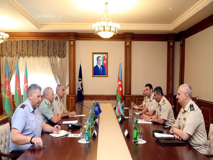 Zakir Həsənov NATO generalları ilə görüşüb - FOTO