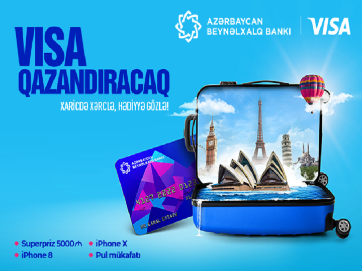 Azərbaycan Beynəlxalq Bankı VISA kart sahibləri üçün yeni stimullaşdırıcı lotereyaya start verdi