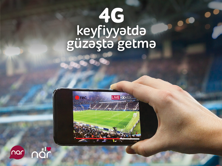 “Nar” 4G istifadəçilərinin sayı 24% artıb