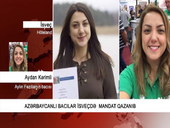 İsveçin əyalət şurasına üzv seçilən Aydan Kərimlidən xəbər var