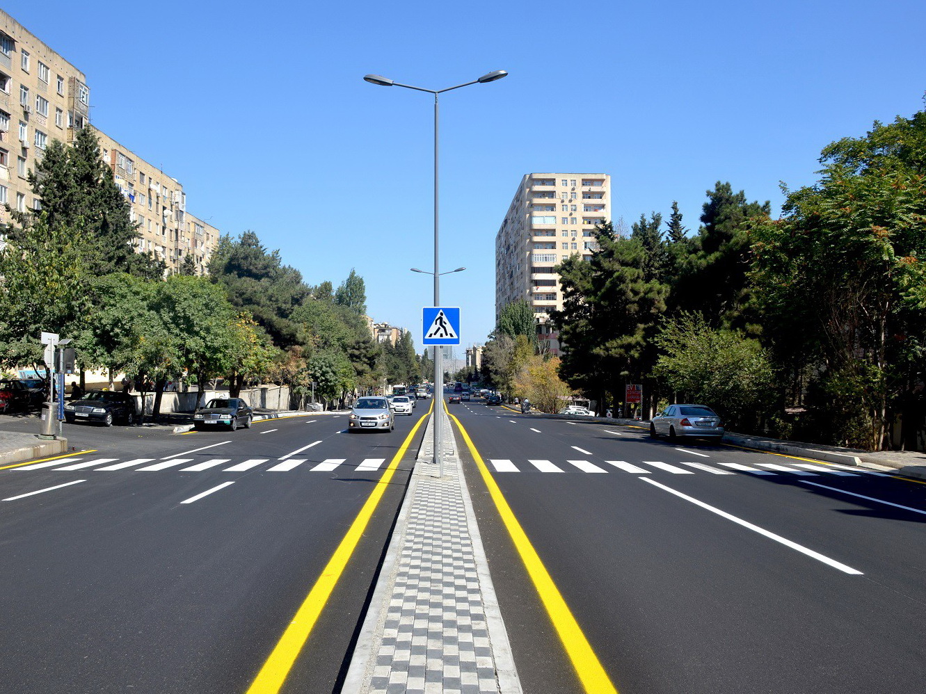 После ремонта открыта одна из оживленных улиц Баку - ФОТО – ВИДЕО