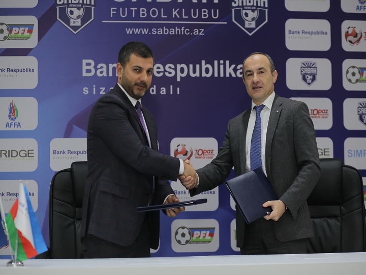 “Sabah” Futbol Klubu “Bank Respublika” ilə əməkdaşlığa başladı – FOTO