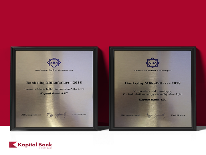 Kapital Bank 4 nominasiyada qalib oldu