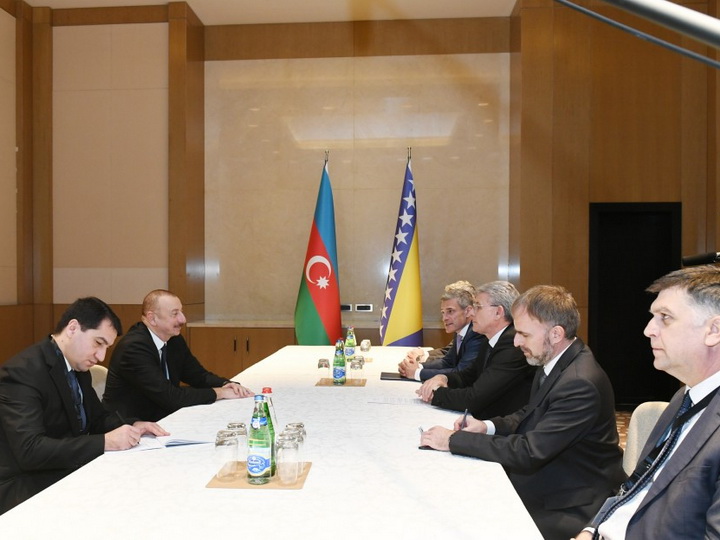 Президент Азербайджана встретился с членом Президиума Боснии и Герцеговины 