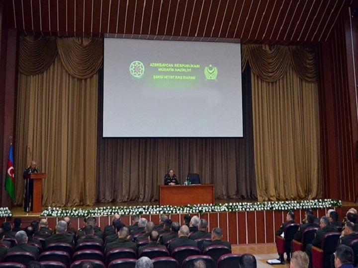 Hərbi hissə komandirlərinin müavinləri ilə metodiki toplantı keçirilib