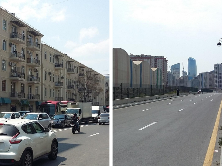 «Забытая дорога» в центре Баку могла бы избавить город от пробок, но до нее никому нет дела - ФОТО - КАРТА