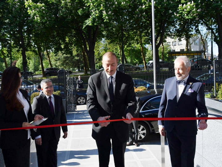 Президент Ильхам Алиев принял участие в открытии нового здания посольства Азербайджана в Бельгии - ФОТО