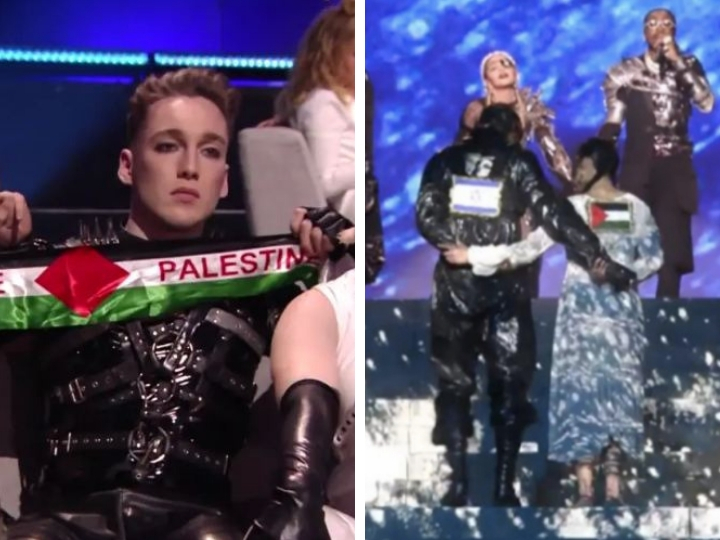 Скандал: Мадонна показала флаг Палестины в финале «Евровидения-2019» в Израиле - ВИДЕО