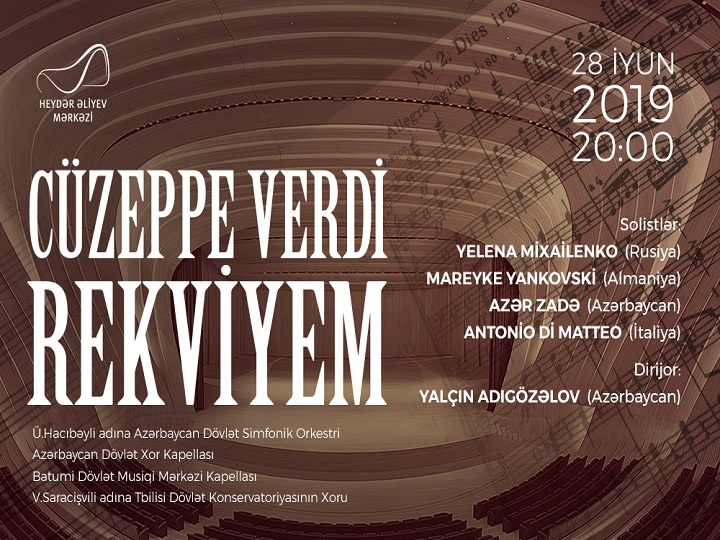 Heydər Əliyev Mərkəzində Cüzeppe Verdinin "Rekviyem" əsəri təqdim olunacaq